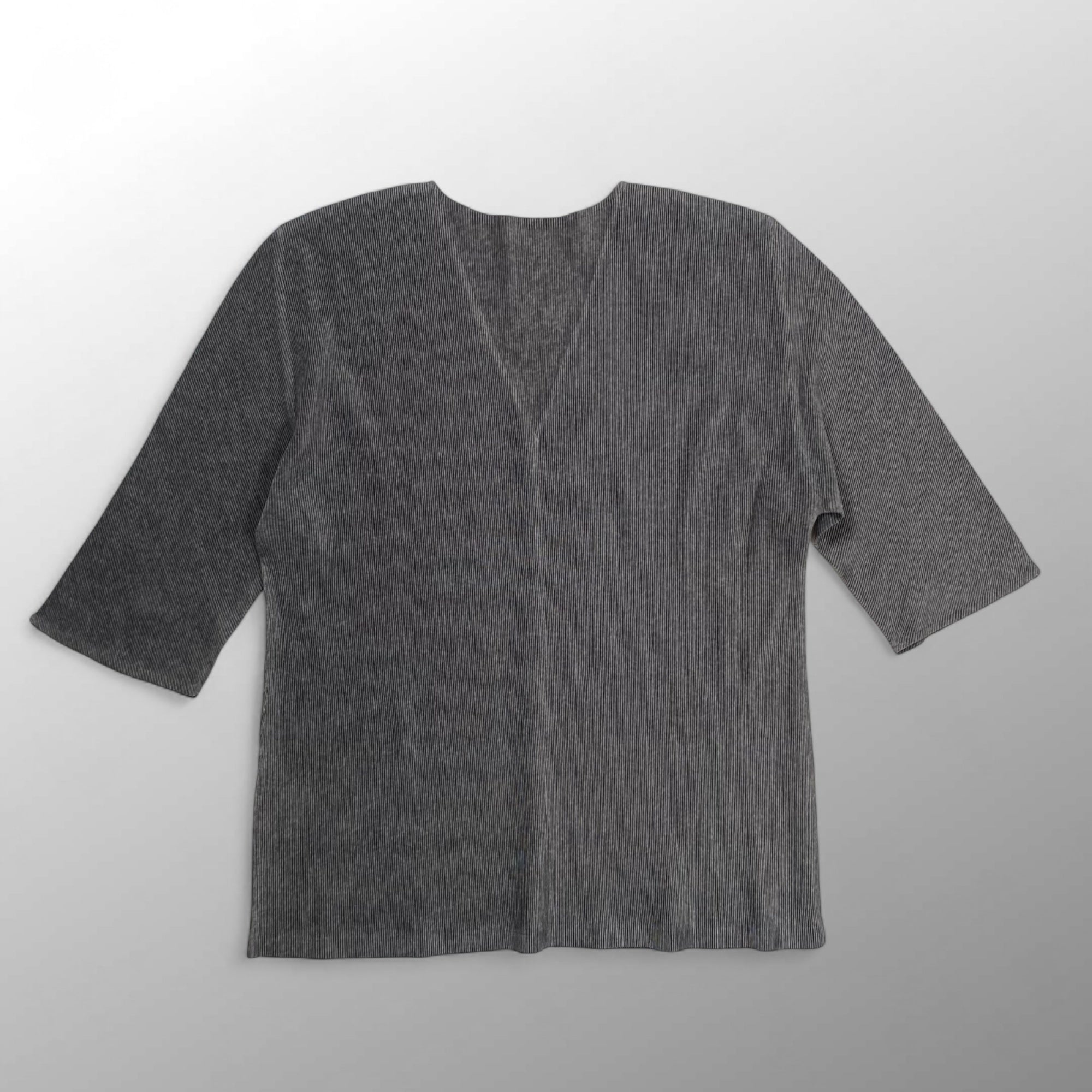 PLEATS PLEASE ISSEY MIYAKE プリーツプリーズ イッセイミヤケ / プリーツVネックカットソー PP02-FK117 SIZE:3(L程度)