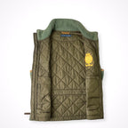RALPH LAUREN / レザー切替キルティングベスト 参考定価：55,000程度 SIZE:M