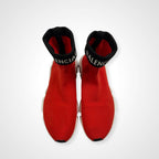 BALENCIAGA バレンシアガ / SPEED TRAINER CUFFED ロゴ レッド×ブラック 参考定価：130,000程度 SIZE:28.5