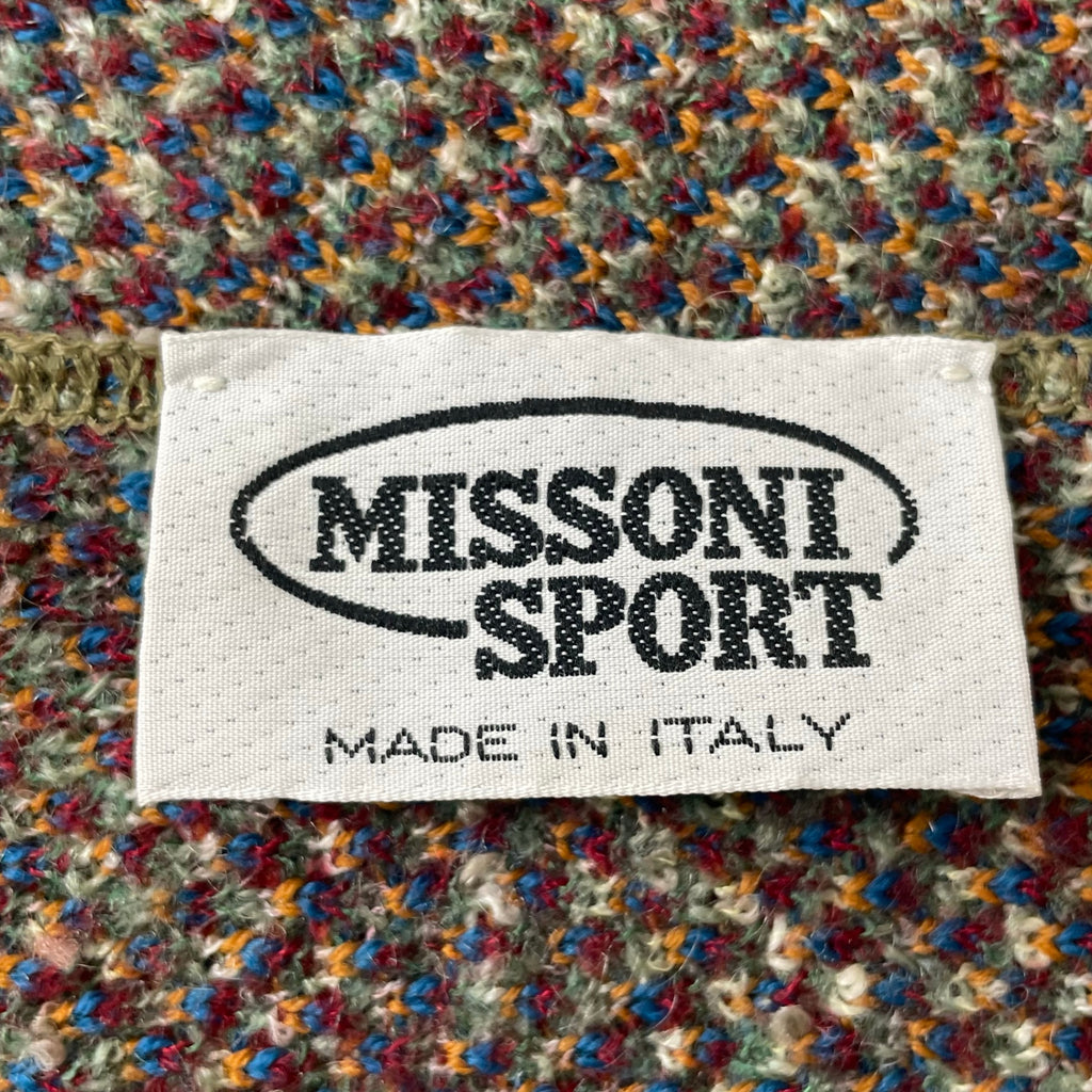 MISSONI SPORT / ジャガードニットマフラー 参考定価：28,000程度 イタリア製