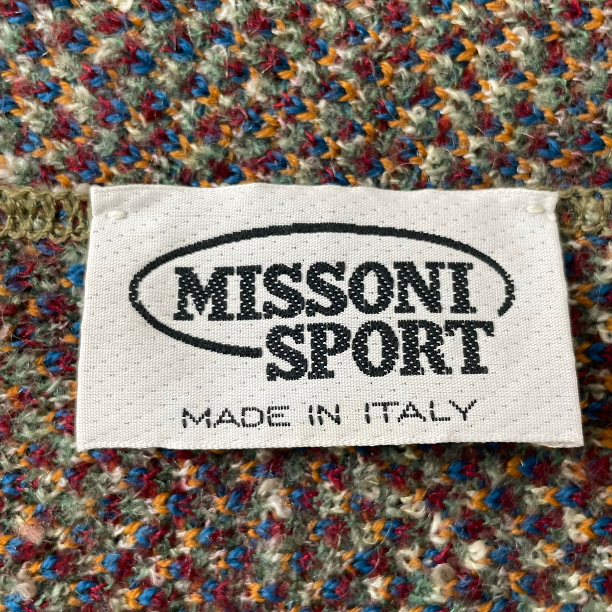 MISSONI SPORT / ジャガードニットマフラー 参考定価：28,000程度 イタリア製