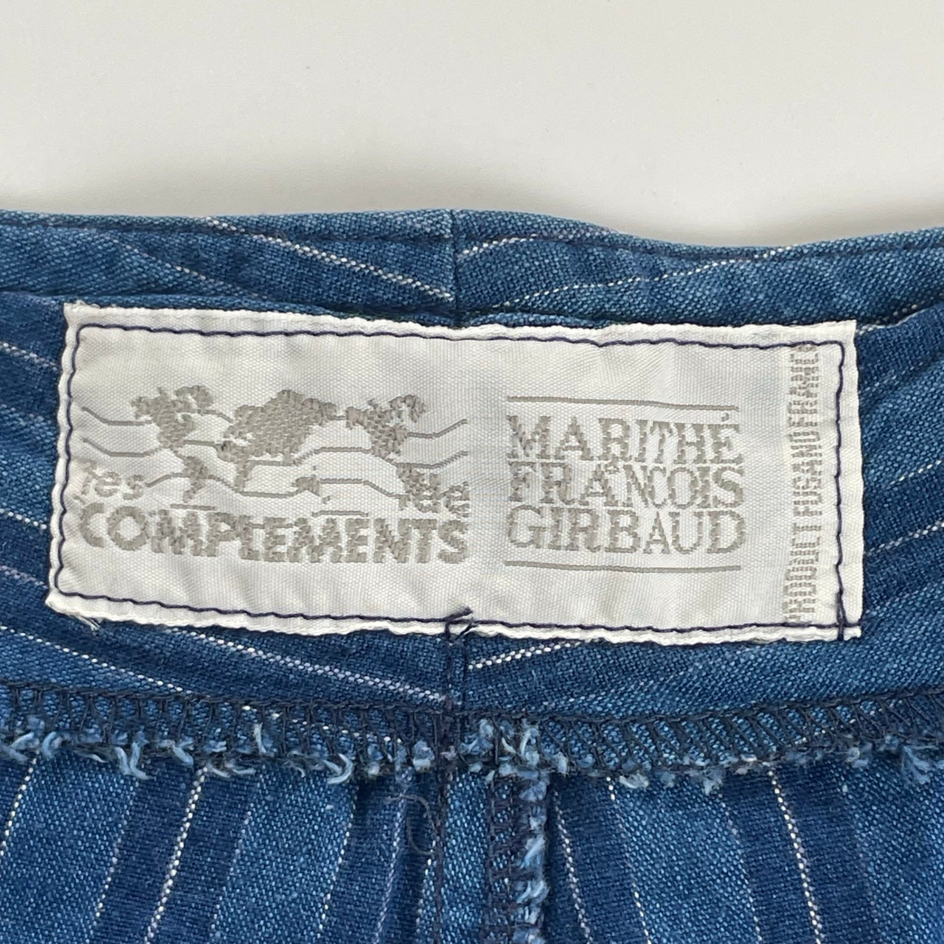 MARITHE + FRANCOIS GIRBAUD マリテフランソワジルボー / 80s VINTAGE 変形ギミックパンツ デニム×サーマル SIZE:36