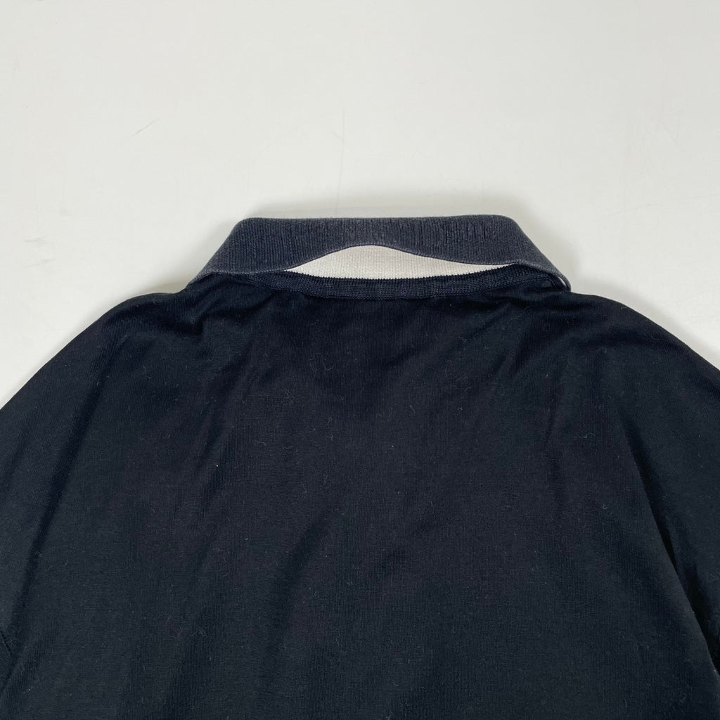 Christian Dior SPORTS / ヴィンテージ長袖ポロシャツ ブラック SIZE:M