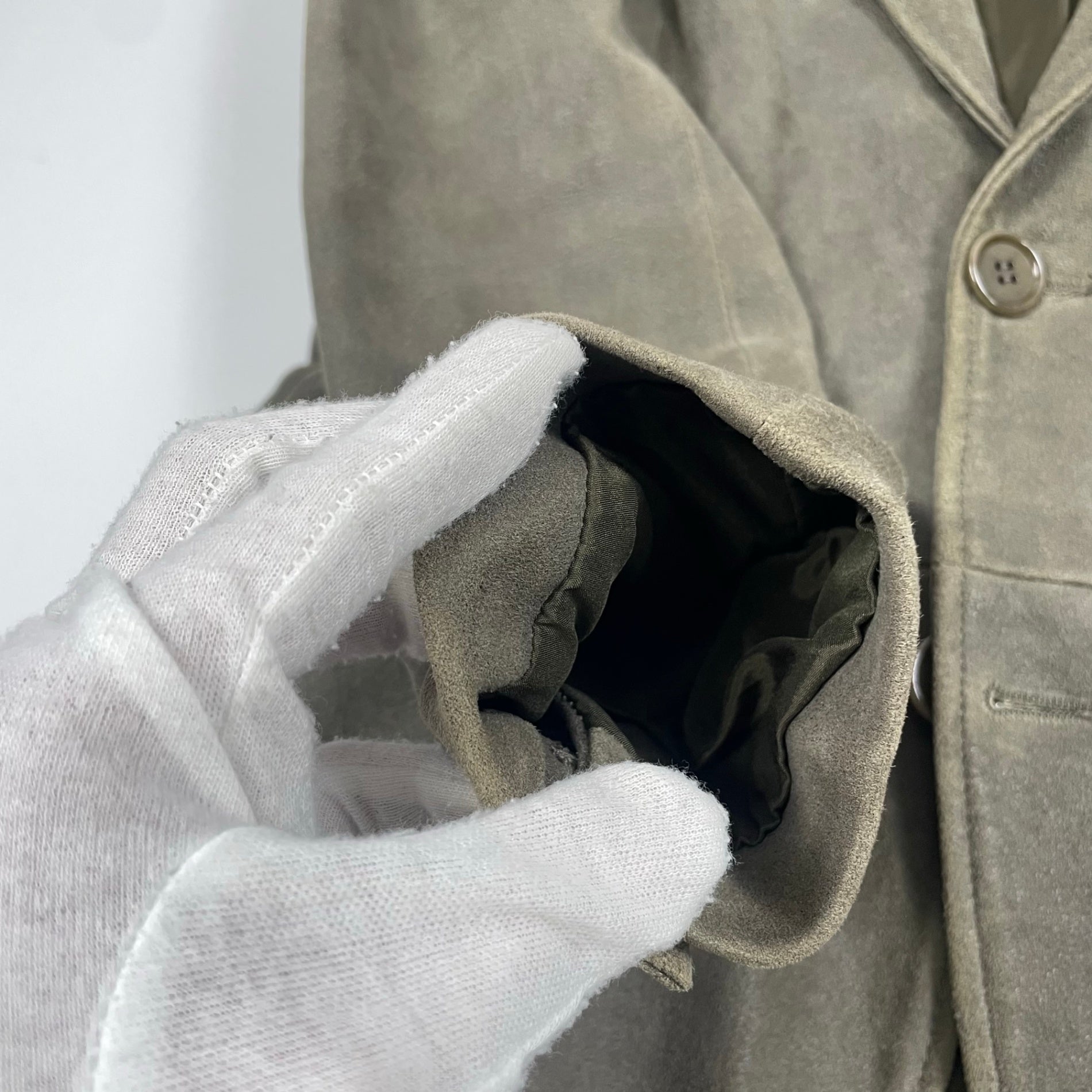 EMPORIO ARMANI エンポリオ アルマーニ / アーカイブ ラムレザースウェードジャケット SIZE:48