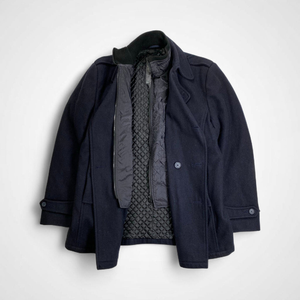 MILANO ITALY UOMO ミラノ / ライナードッキング ミドルPコート ネイビー SIZE:52(XL程度)