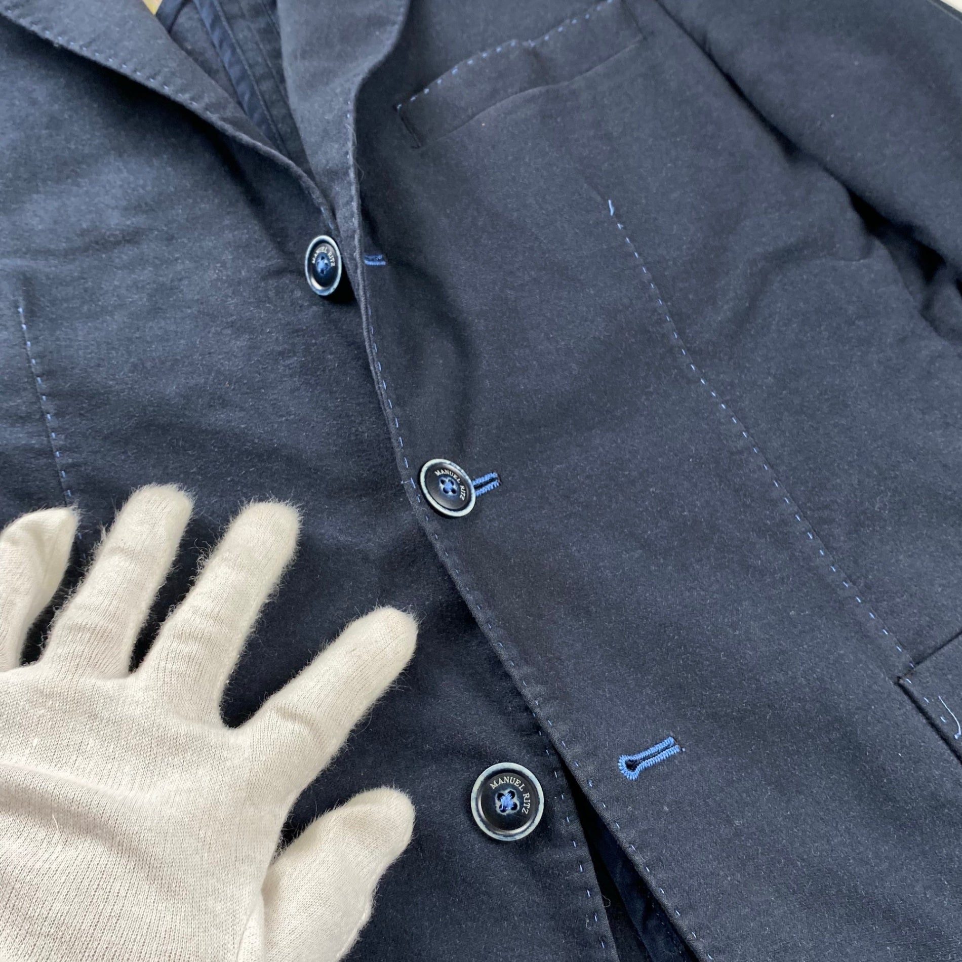 MANUEL RITZ マニュエル リッツ / ステッチ エルボーパッチ ジャケット デザイン LEON 伊勢丹取り扱い SIZE:46