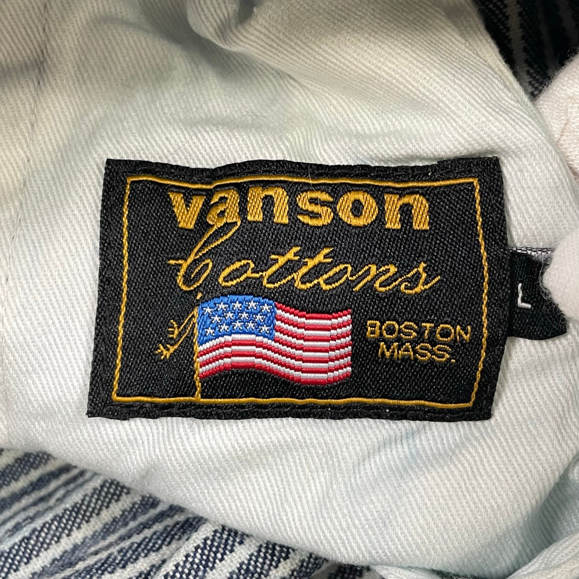 vanson / ヒッコリーイージーパンツ 未使用品 SIZE:L