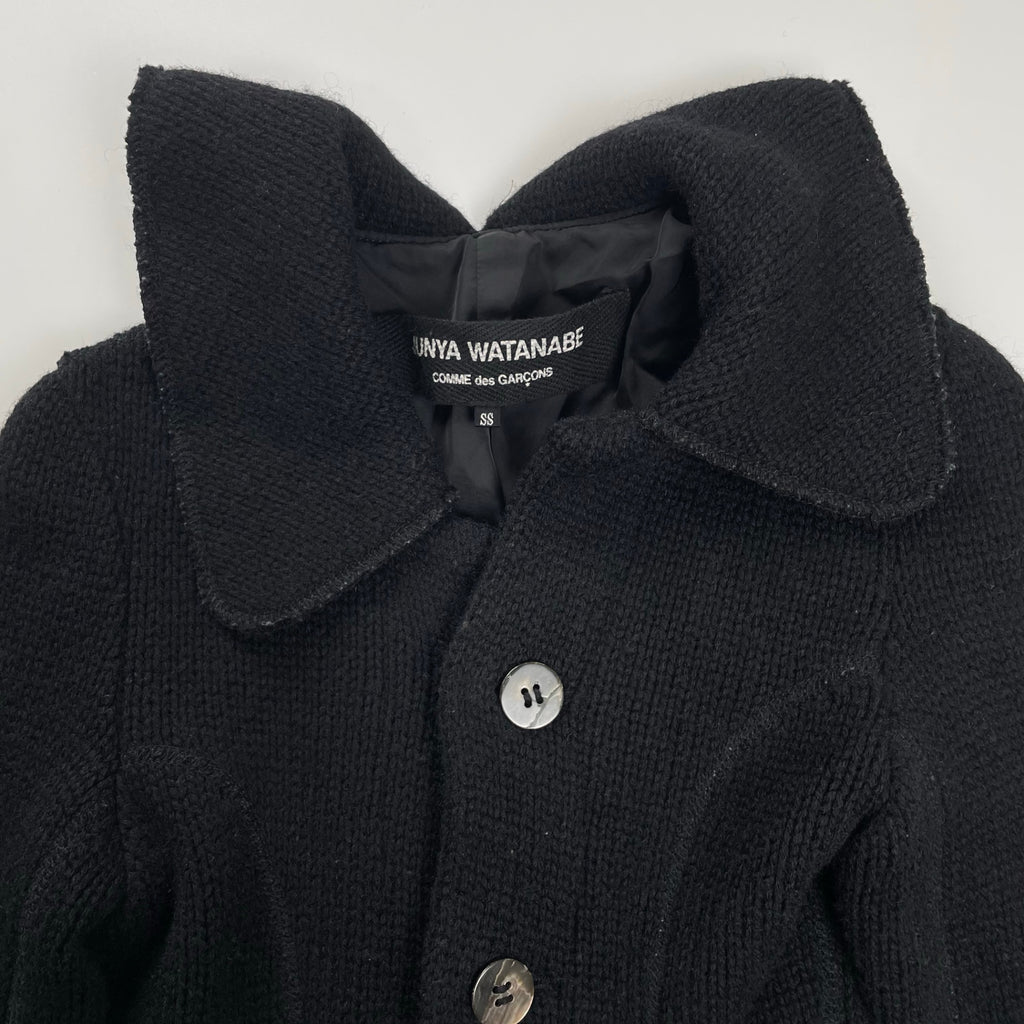 JUNYA WATANABE COMME des GARCONS ジュンヤワタナベ コムデギャルソン / 07AW アシンメトリーポケット ウールニットスリムジャケット SIZE:SS