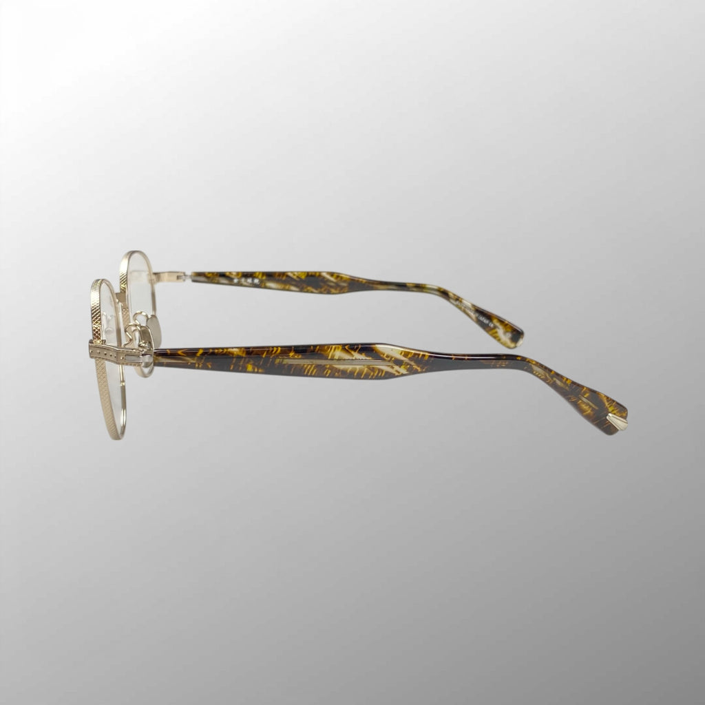 【極美品】 金子眼鏡 最上位Premiumライン / KMP-20 シルバーコンビ 眼鏡 METALシリーズ 度なしレンズ 参考定価：76,000+tax