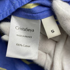 CristaSeya クリスタセヤ / Dopuble Coulisseスカート ストライプ ブルー 参考定価：64,880 SIZE:S