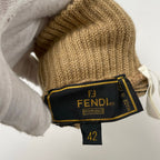 FENDI / チェック柄ニットグローブ 参考定価：45,000程度