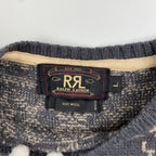 VINTAGE 赤三ツ星 RRL ダブルアールエル / ノルディック セーター ニット トナカイ SIZE：L