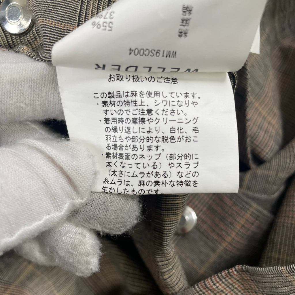 WELLDER / グレンチェック柄 スプリングコート 参考定価：70,000程度 SIZE:3