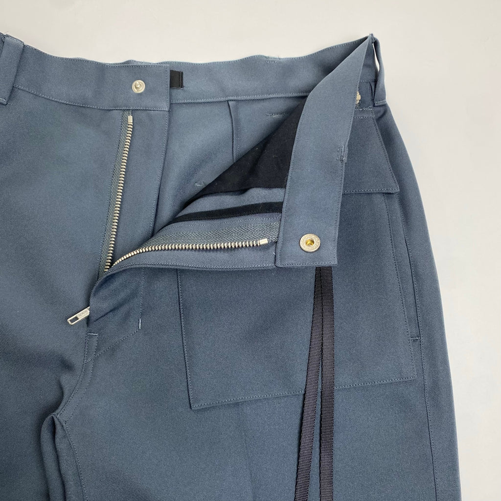 PORTVEL ポートヴェル / ポケットデザイン ストレートスラックス ブルーグレー SIZE:1