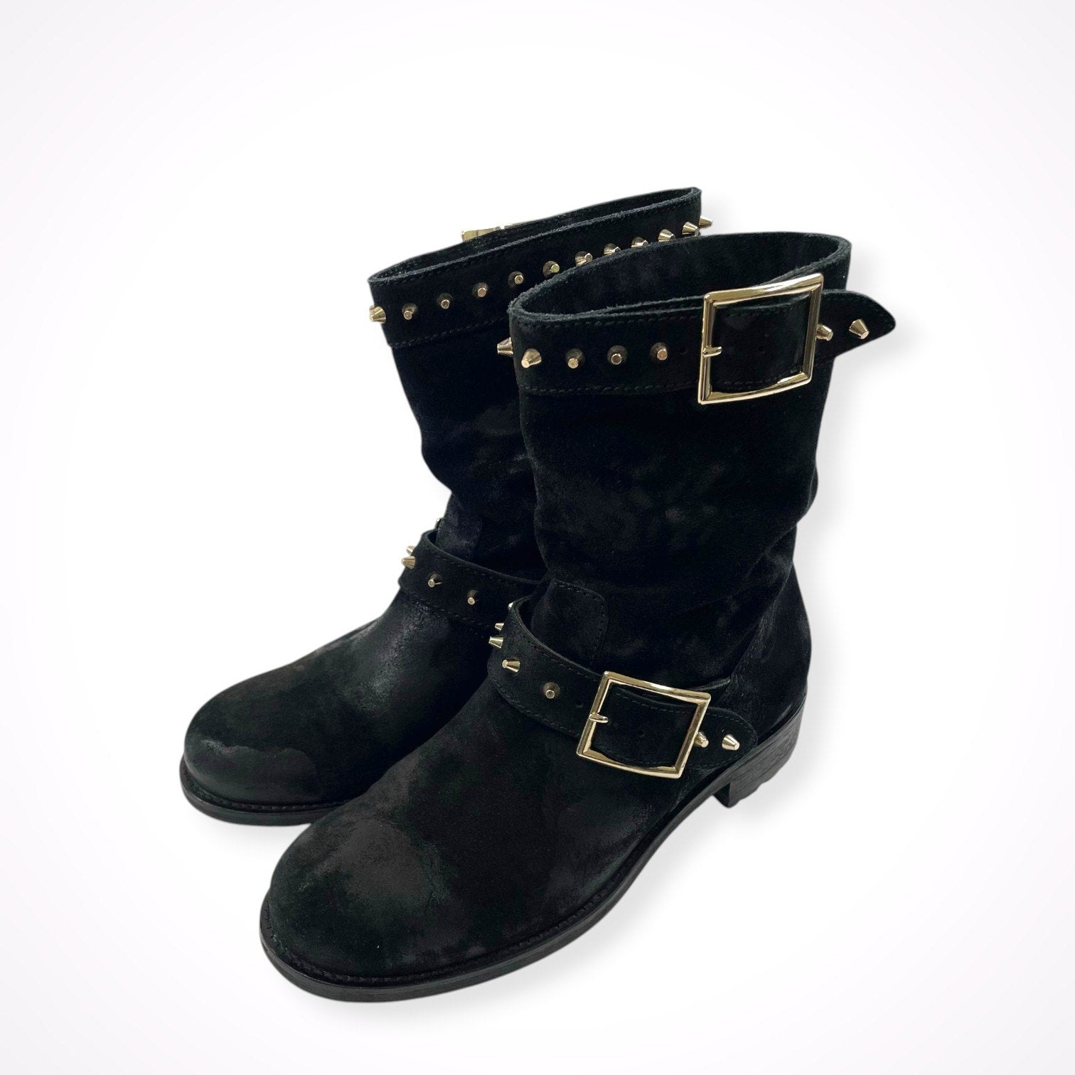 JIMMY CHOO / 「BIKER」スタッズエンジニアブーツ 参考定価：200,000