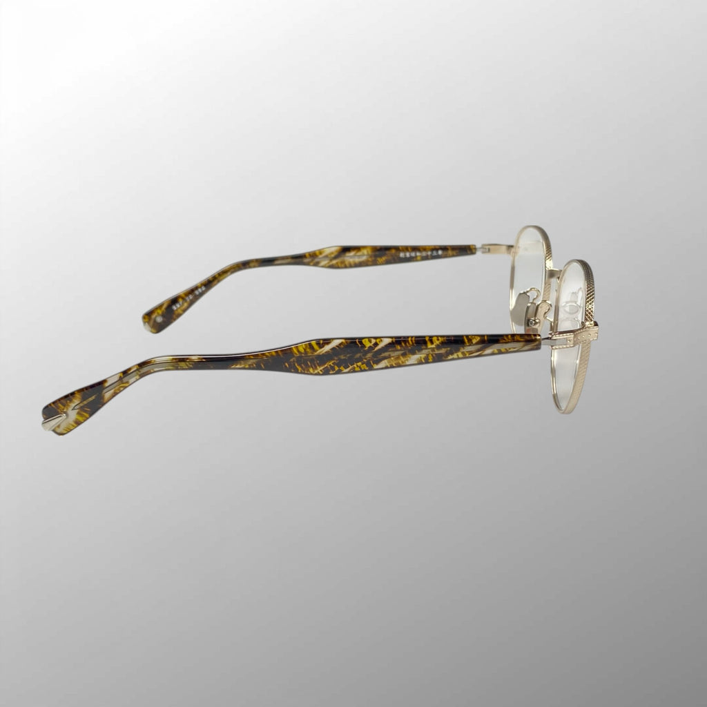 【極美品】 金子眼鏡 最上位Premiumライン / KMP-20 シルバーコンビ 眼鏡 METALシリーズ 度なしレンズ 参考定価：76,000+tax