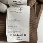 YOKE ヨーク / 2TUCK WIDE GURKHA TROUSERS ブラウン 参考定価：30,000+tax  SIZE:3