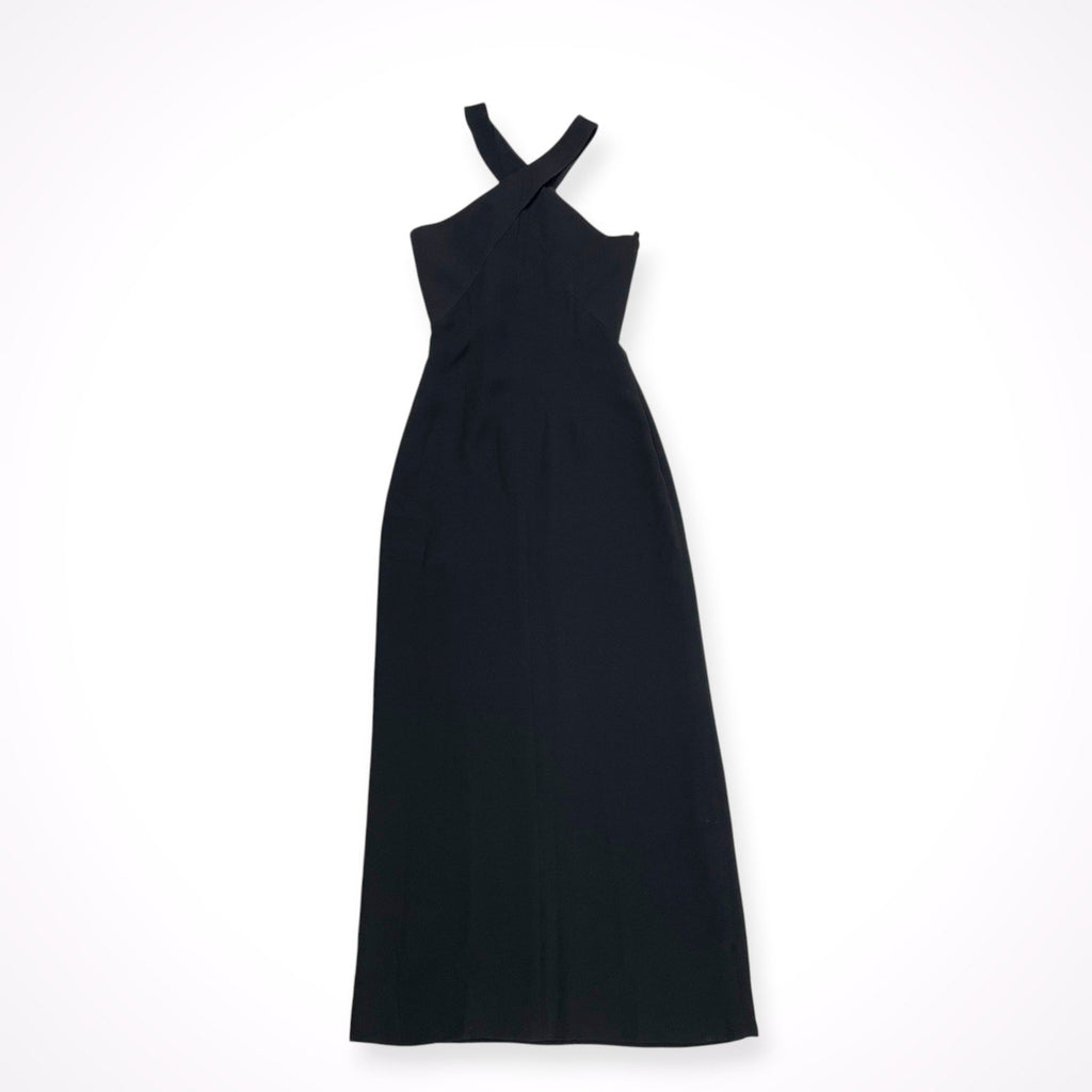 GIORGIO ARMANI / シルククロスホルターネックドレス 参考定価：600,000程度 BORGO21製