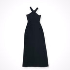 GIORGIO ARMANI / シルククロスホルターネックドレス 参考定価：600,000程度 BORGO21製