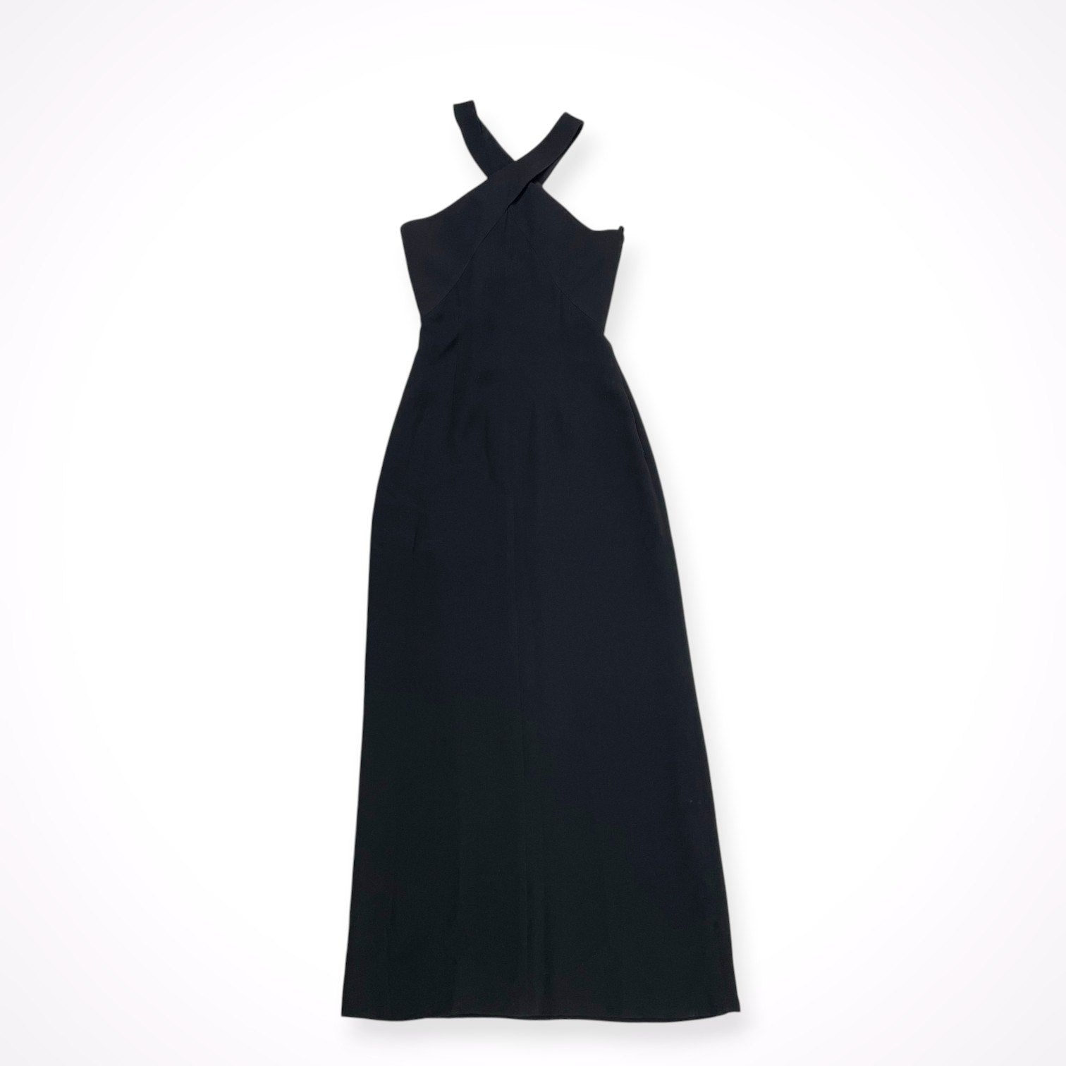 GIORGIO ARMANI / シルククロスホルターネックドレス 参考定価：600,000程度 BORGO21製