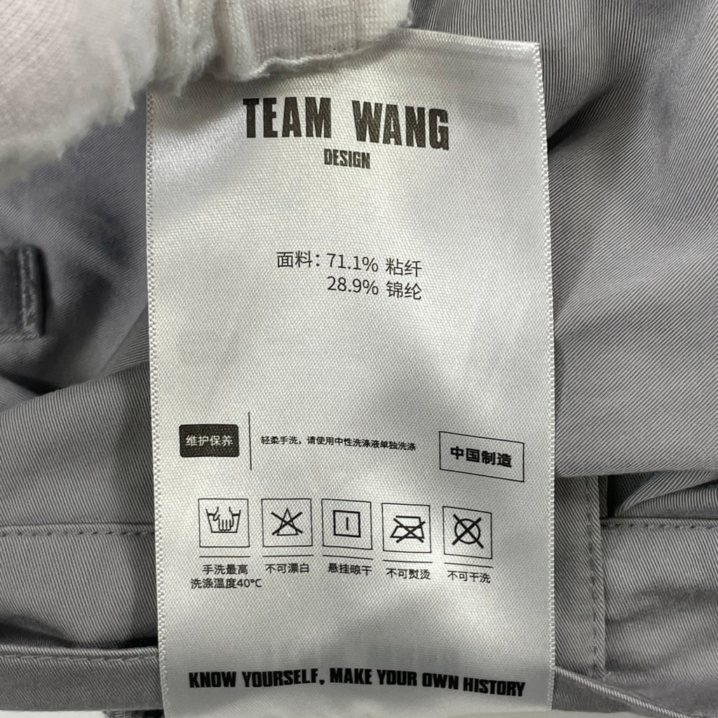 TEAM WANG design / 2タックバックストラップパンツ 参考定価：45,000程度 SIZE:1
