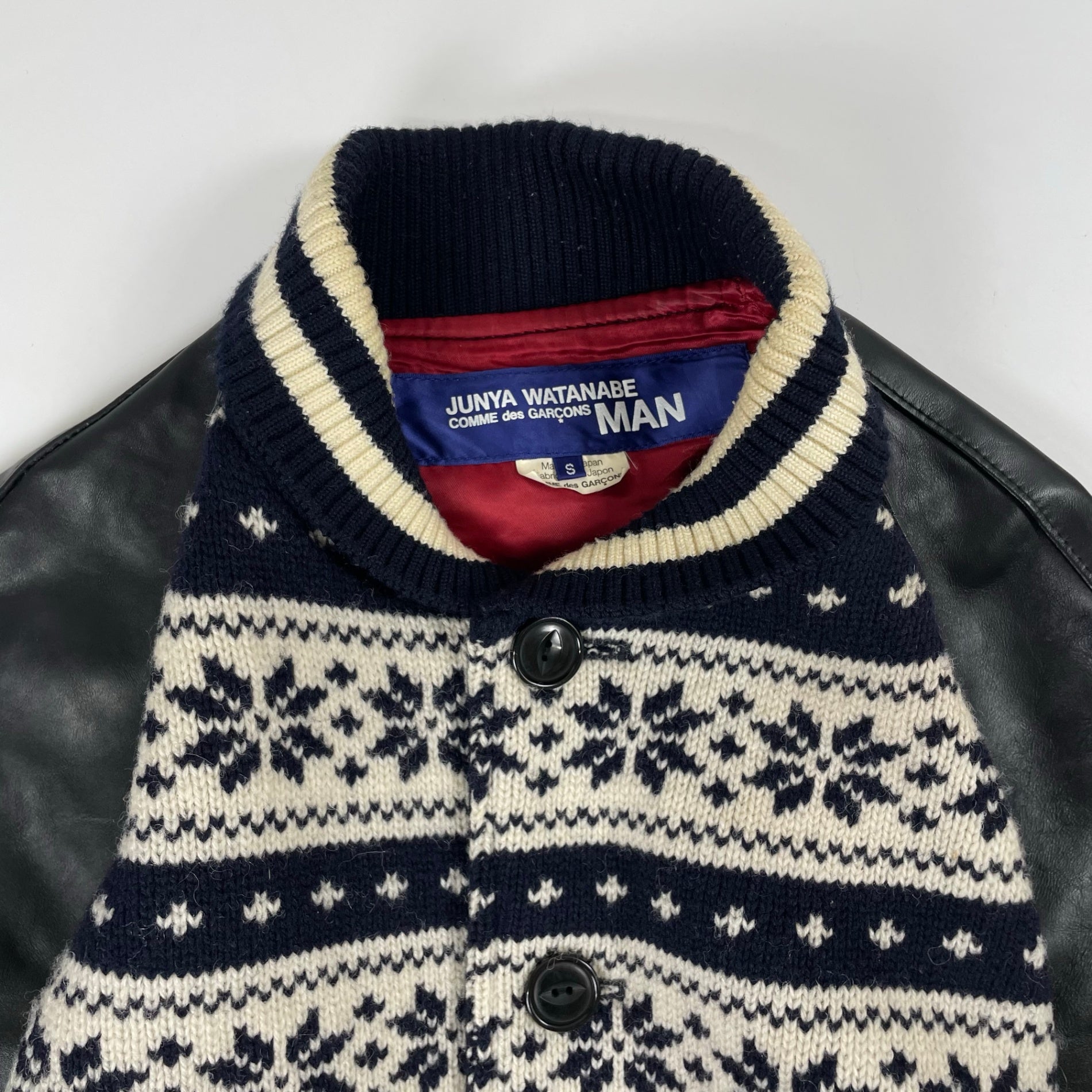 JUNYA WATANABE COMME des GARCONS MAN / 11AW ノルディック切替スタジャン SIZE:S