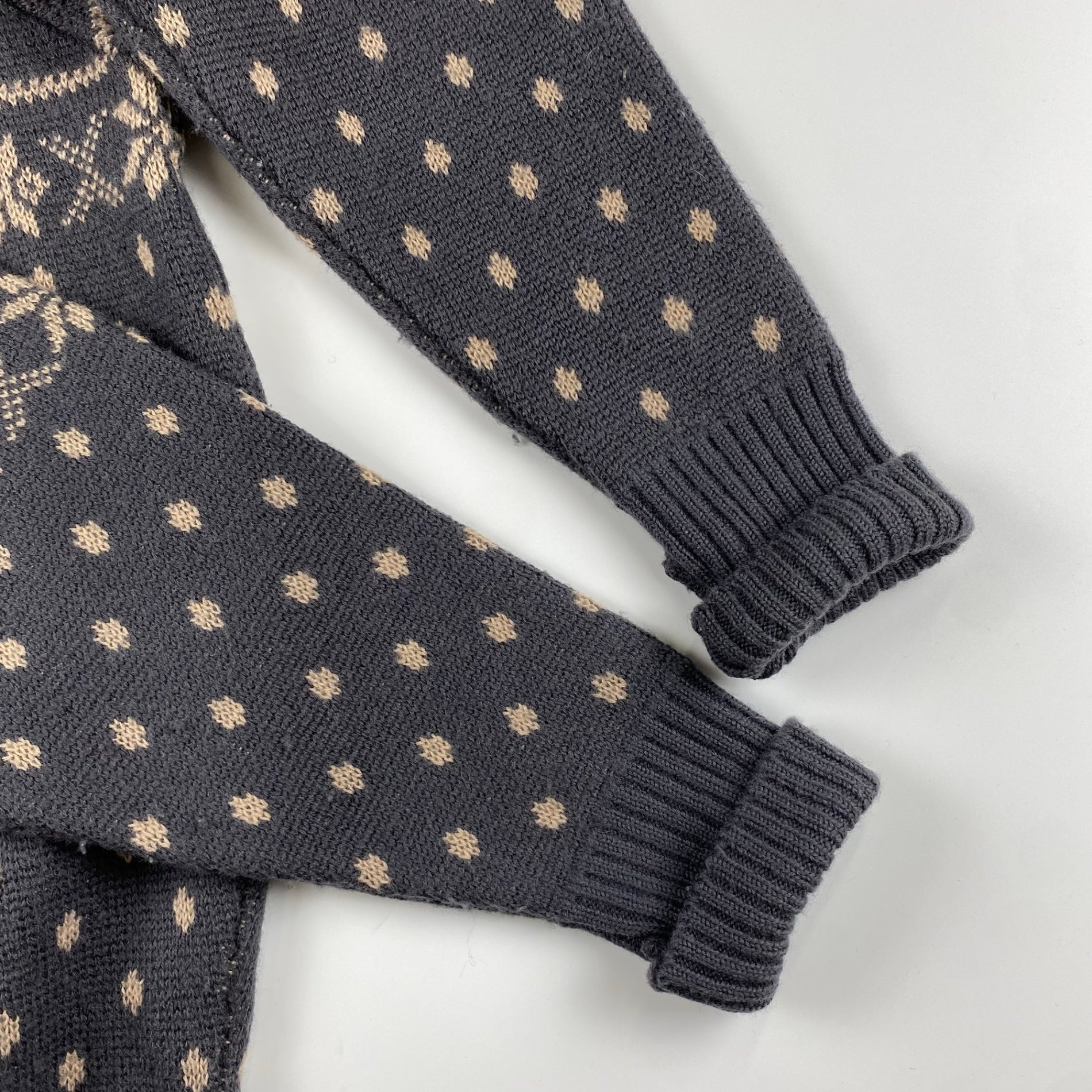 VINTAGE 赤三ツ星 RRL ダブルアールエル / ノルディック セーター ニット トナカイ SIZE：L