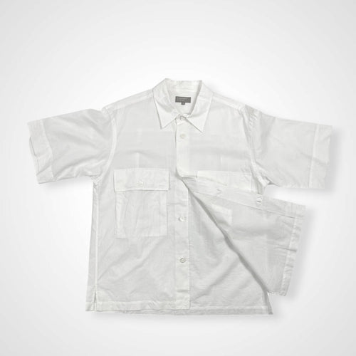 MARGARET HOWELL マーガレットハウエル / コットンリネン2ポケットシャツ 参考定価：30,000程度 SIZE:S