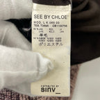 SEE BY CHLOE / ウールMIXジャガードフーデッドコート 参考定価：100,000程度 SIZE:38
