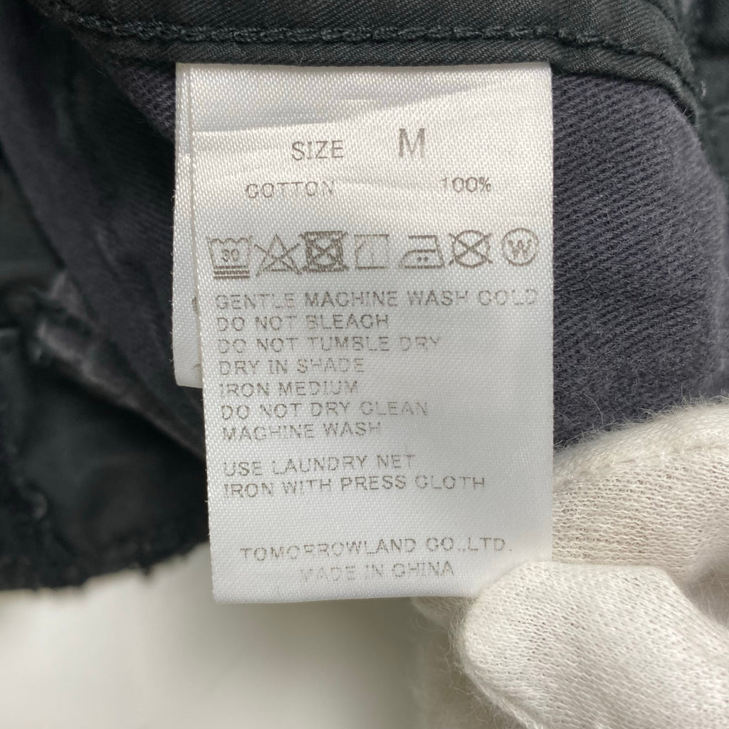 Edition エディション / MERCERIZE COTTON ミリタリーチノ ギャバジン ブラック 参考定価：16,000+tax