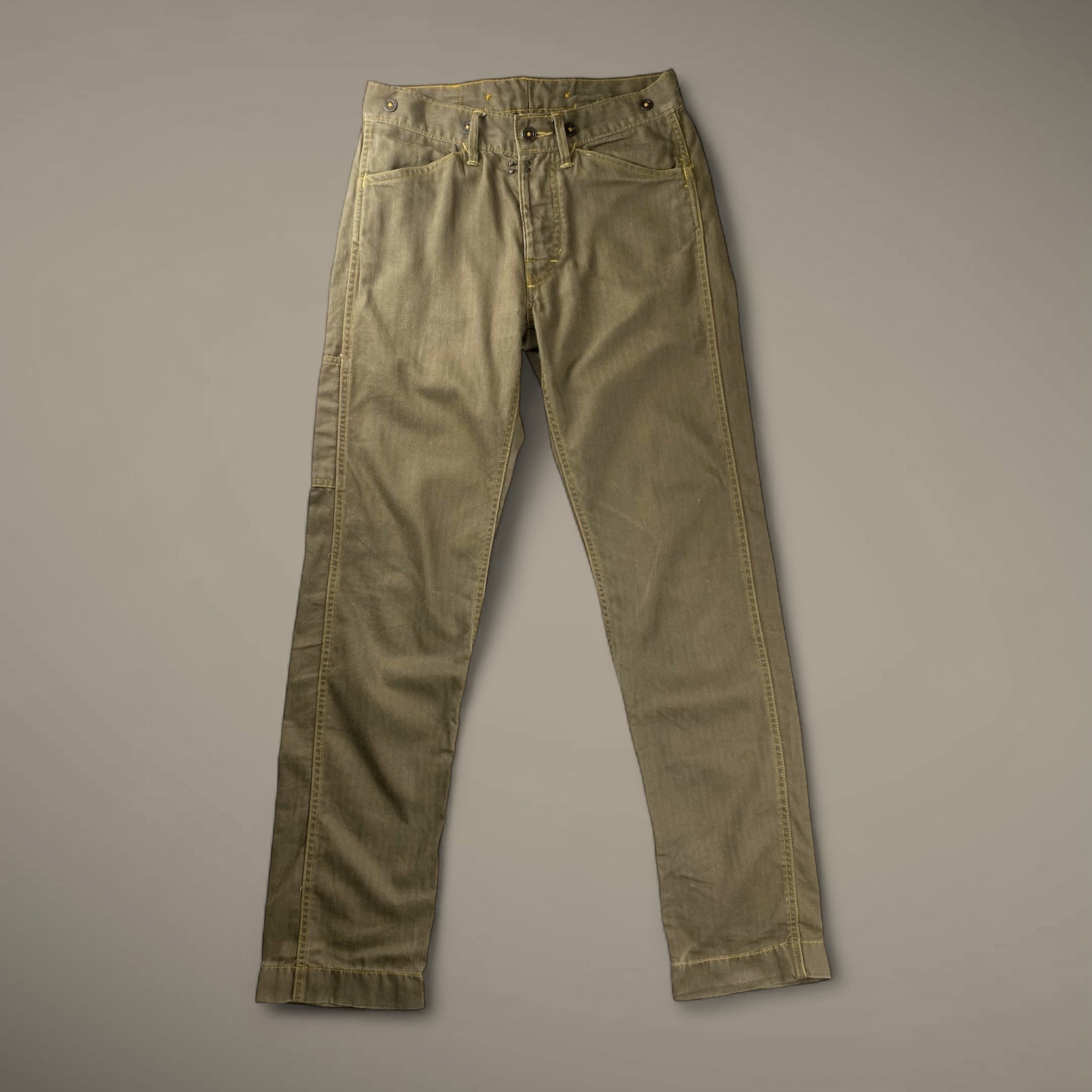 RRL ダブルアールエル / オフィサーリネンコットンヘリンボーンパンツ 23SS 参考定価：52,000+tax SIZE:28×30