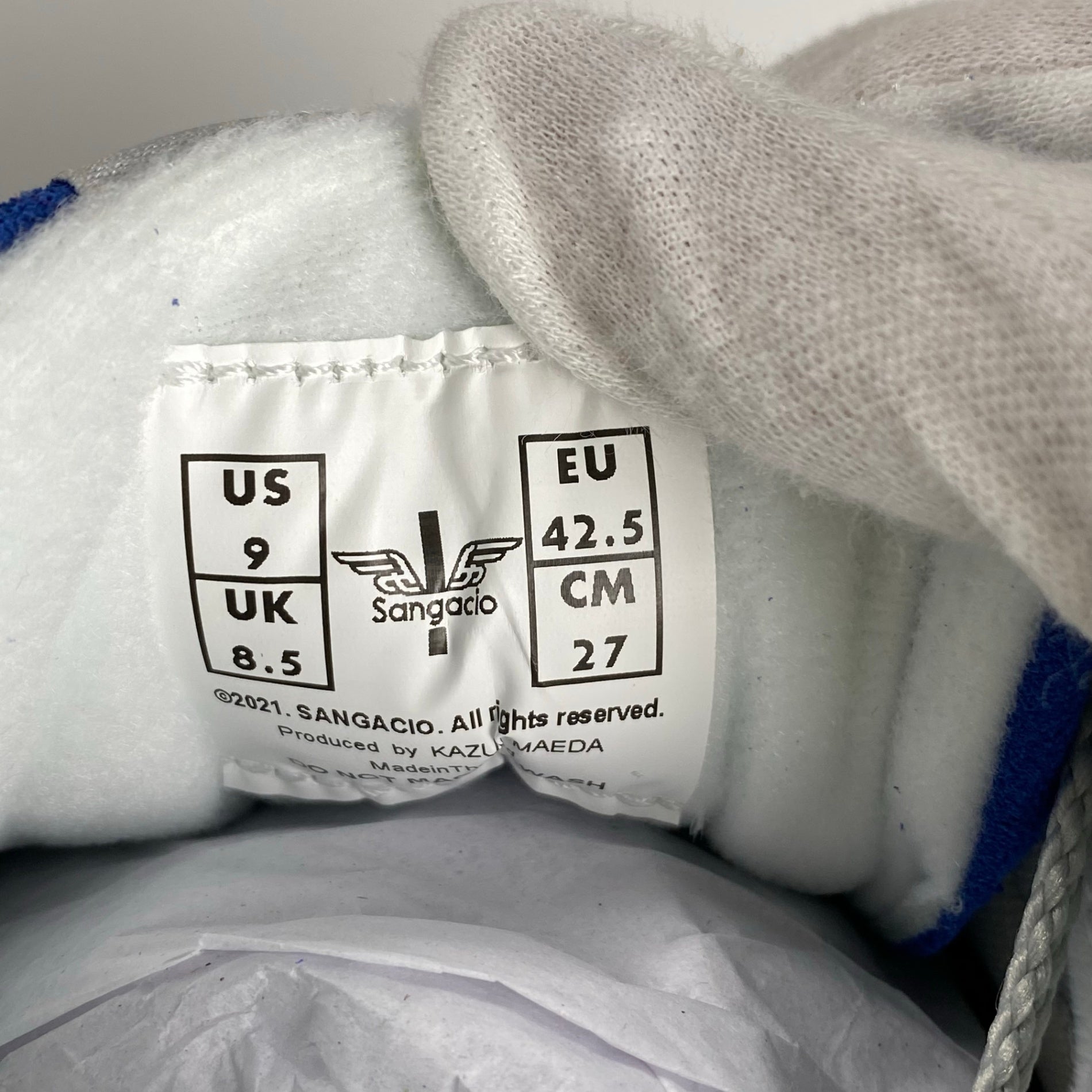 【未使用】 SANGACIO サンガッチョ / LIMITED MODEL 『SKY BLUE』 スエードレザー スニーカー 参考定価：23,000+tax SIZE:27cm