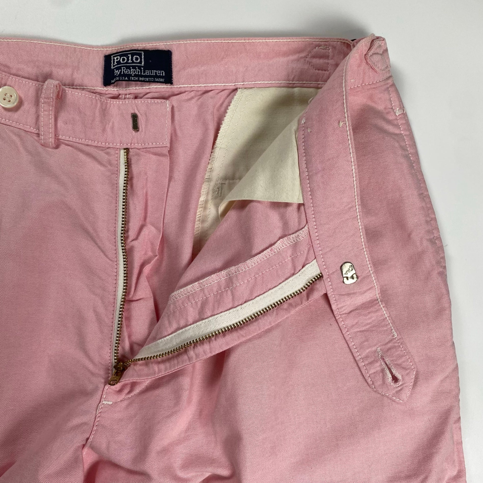 ～90s Polo by Ralph Lauren ポロ バイ ラルフローレン / グルカトラウザーズ 2タック ピンク USA製 SIZE：W34 L34