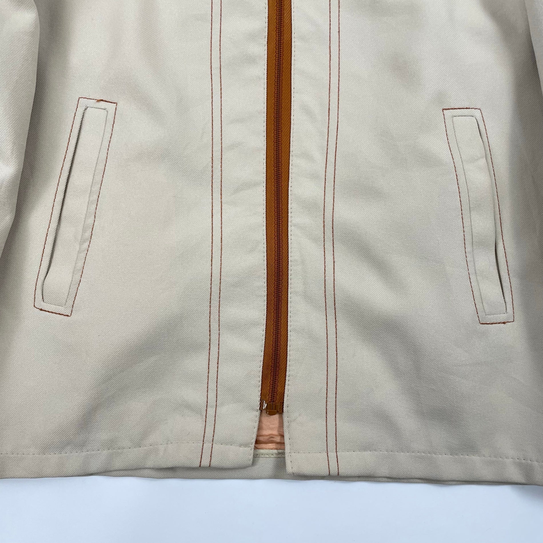 VINTAGE / 70s ウエスタンツイルジャケット 涙TALON SIZE:L程度