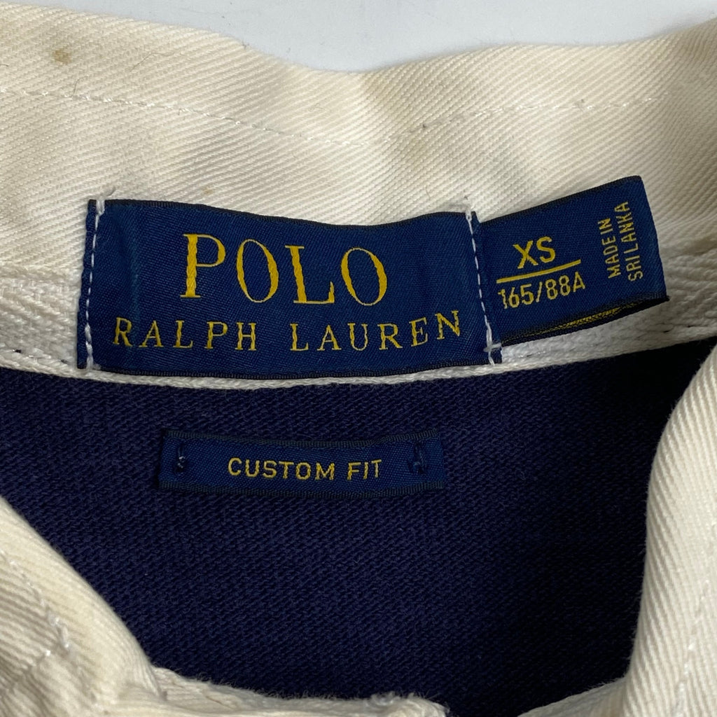 POLO RALPH LAUREN ポロ ラルフローレン / ラガーシャツ ボーダー スモールポニー SIZE:XS