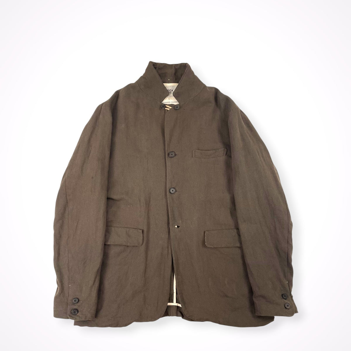 YAECA WRITE / コットンリネン3Bジャケット 参考定価：52,000程度 SIZE:M