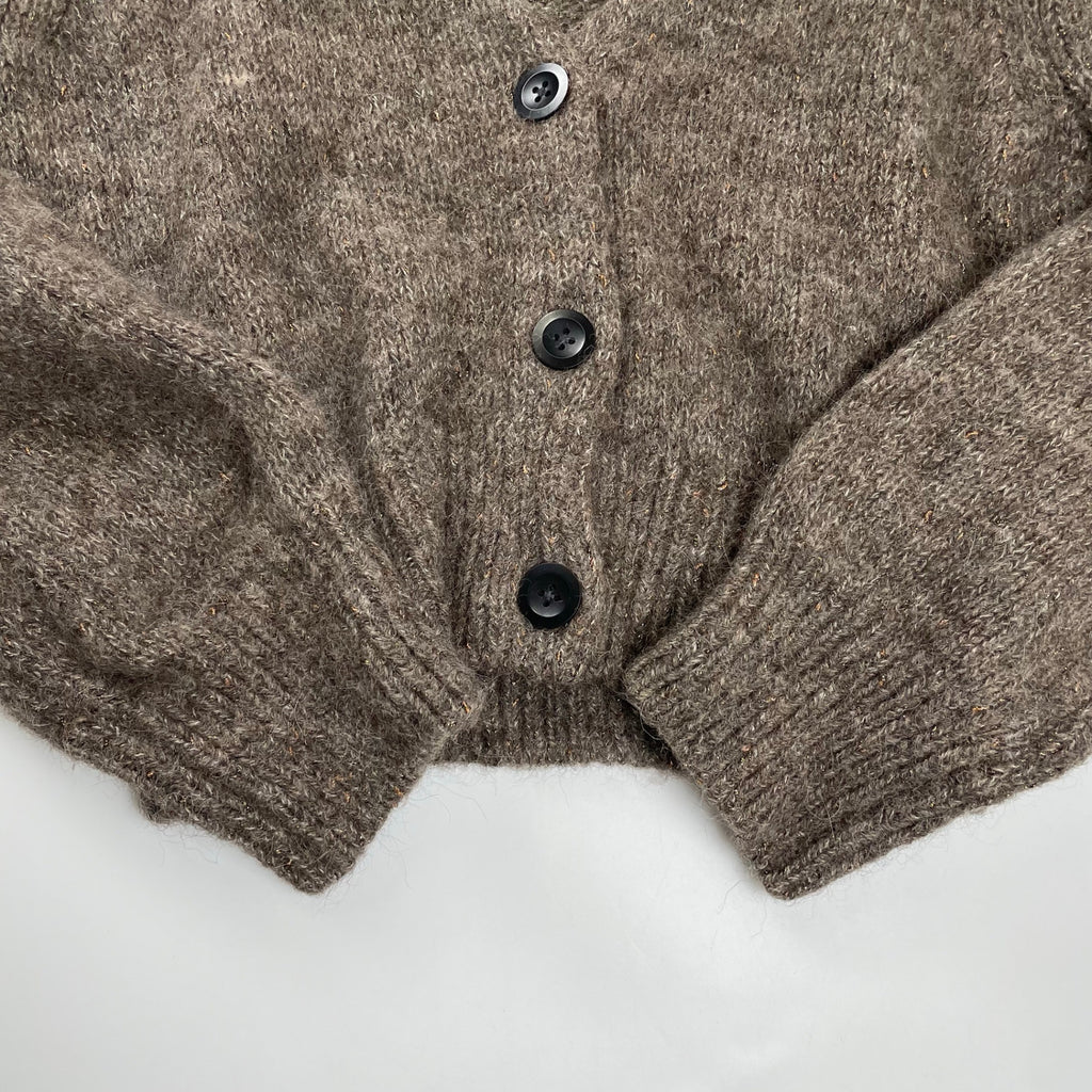 BACCA バッカ / アルパカラメミックス セーラーカラーVネックカーディガン 参考定価：26,000+tax SIZE:S