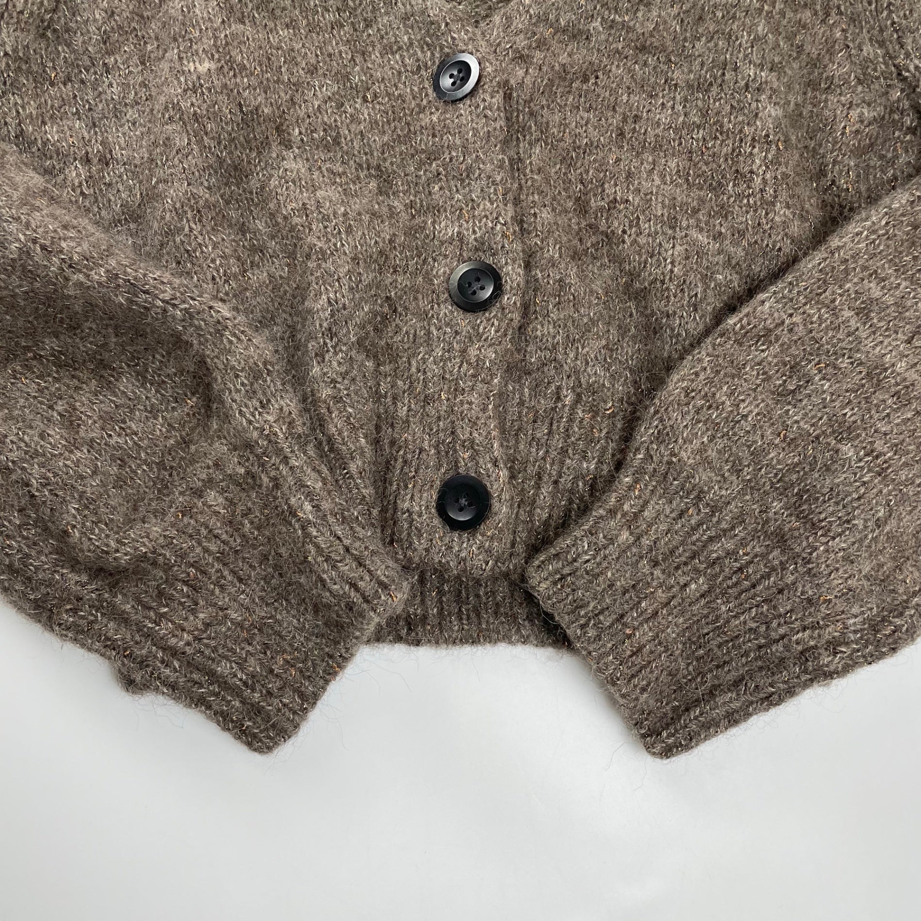 BACCA バッカ / アルパカラメミックス セーラーカラーVネックカーディガン 参考定価：26,000+tax SIZE:S