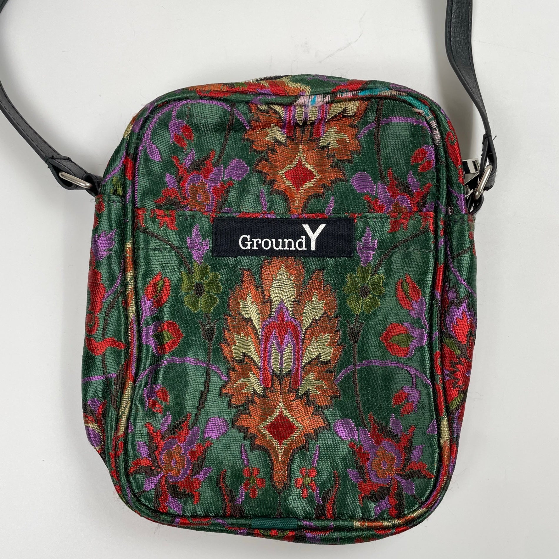 Ground Y グラウンド ワイ / フラワージャガードショルダーバッグ ゴブラン織り
