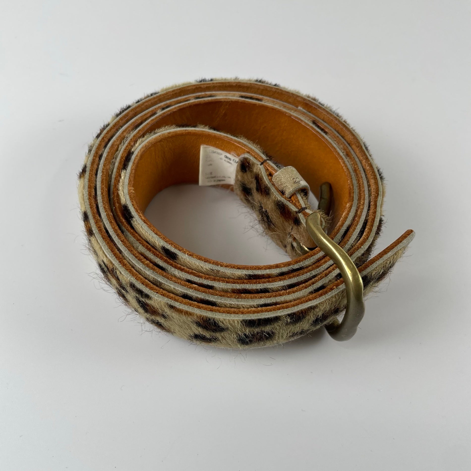 JUNYA WATANABE ジュンヤワタナベ / ハラコレザーベルト 全長113cm 10穴 76-99cm