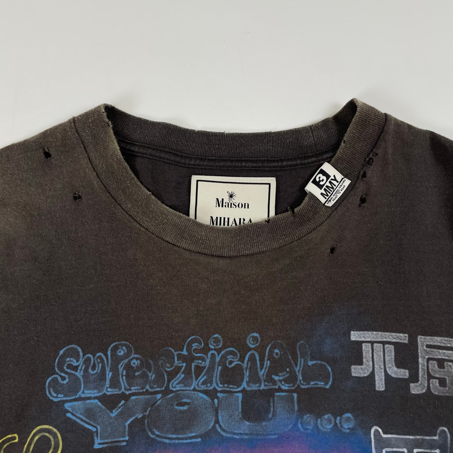 Maison MIHARA YASUHIRO / DISTRESSED TEE 参考定価：26,000+tax SIZE：44