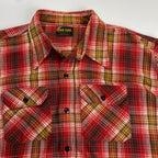 70s VINTAGE WASHINGTON DEE CEE ワシントンディーシー / ヴィンテージフリンジチェックシャツ USA製 SIZE:L程度