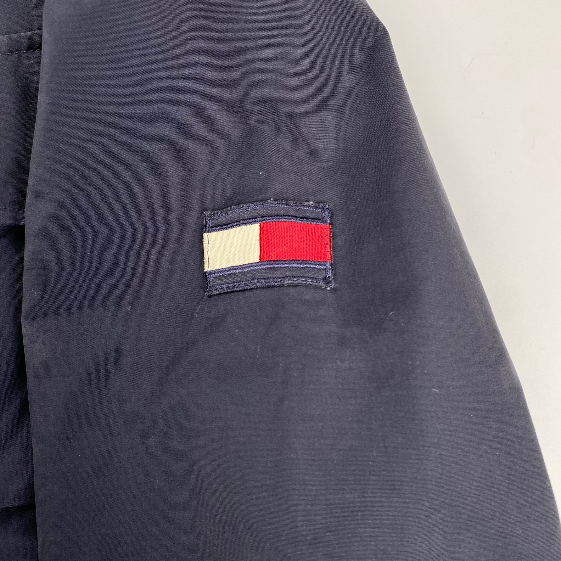 【LIMITTED ISSUE】 VINTAGE 90-00s TOMMY HILFIGER トミーヒルフィガー / COTTON NYLON TECH JACKET タクティカル ミリタリー フライトジャケット SIZE:L