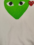 PLAY COMME des GARCONS / ハートワッペン＆プリントTEE AD2021 SIZE:XL