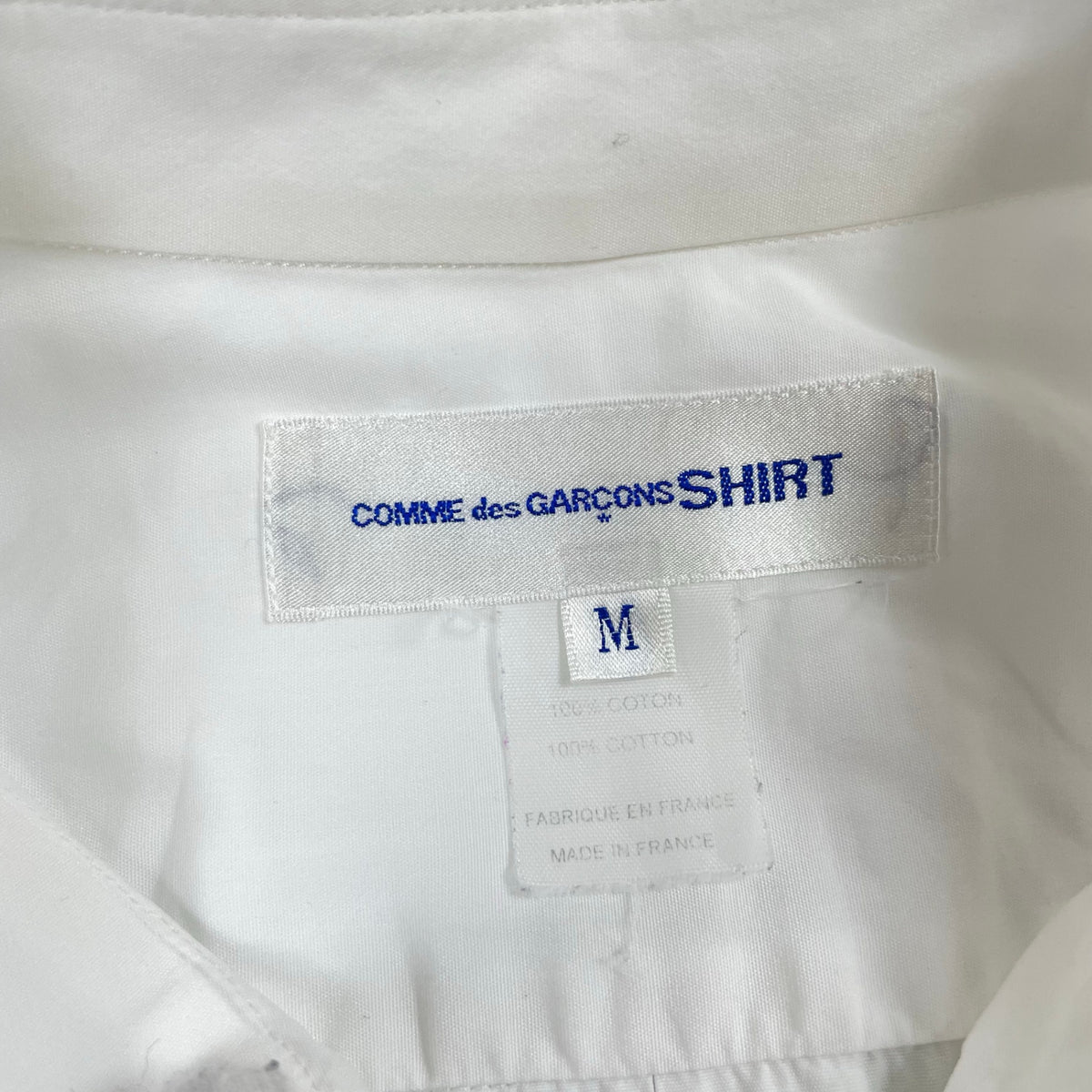 COMME des GARCONS SHIRT / ミニマルボタンダウンシャツ 参考定価：50,000程度 SIZE:M