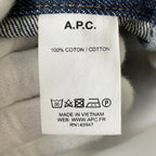 A.P.C. / セルビッジデニムパンツ 参考定価：30,000程度 SIZE:28