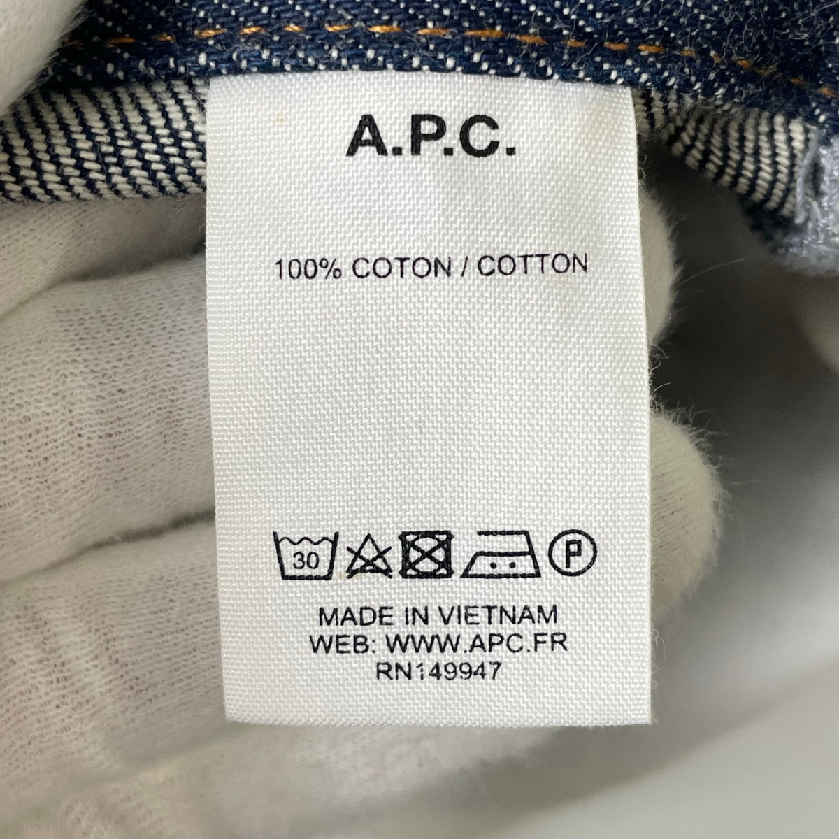 A.P.C. / セルビッジデニムパンツ 参考定価：30,000程度 SIZE:28