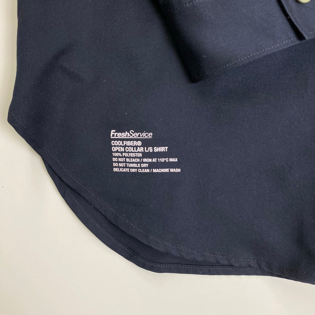 Fresh Service フレッシュサービス / COOLFIBER OPEN COLLAR L/S SHIRT シャツ 参考定価：16,000+tax SIZE:L