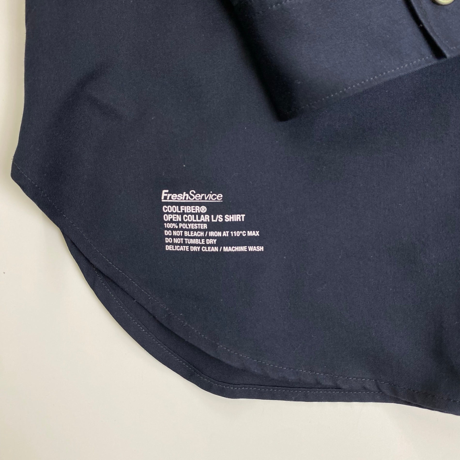 Fresh Service フレッシュサービス / COOLFIBER OPEN COLLAR L/S SHIRT シャツ 参考定価：16,000+tax SIZE:L