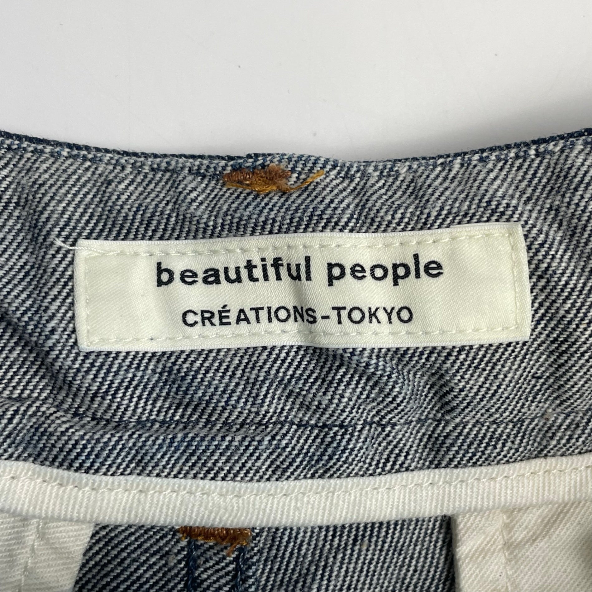 beautiful people ビューティフルピープル / left hand twill tuck denim pants デニムパンツ 24ss 極美品 参考定価：45,000+tax  SIZE:34